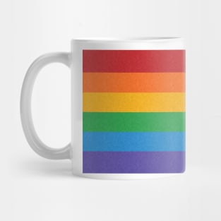 LGBTQ Rainbow colored Pride Flag Background Mug